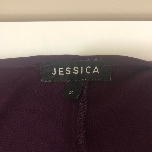 Purple a-line dress size 16 - Picture 3 of 3